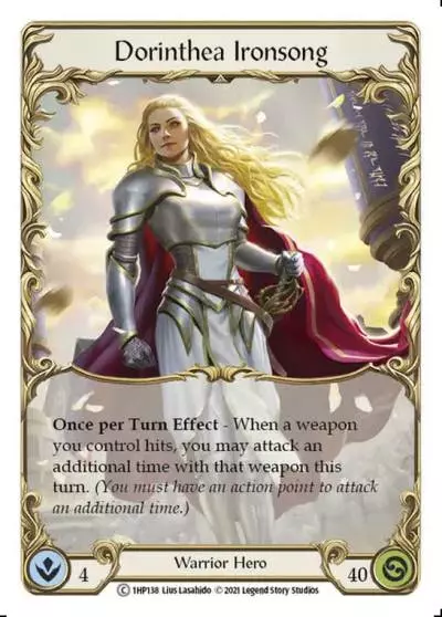 Dorinthea Ironsong 1HP138 - History Pack 1 - Flesh and blood card