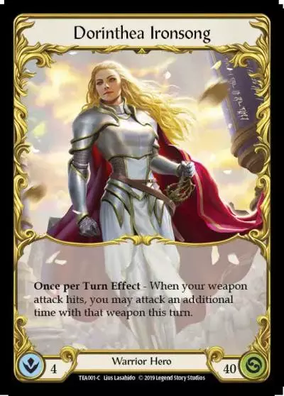 Dorinthea Ironsong TEA001 - Dorinthea Ironsong - Hero Deck - Flesh and blood card