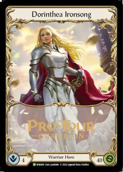 Dorinthea Ironsong WIN004-CF - Pro Tour Champion Cards - Flesh and blood card