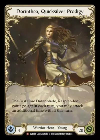 Dorinthea, Quicksilver Prodigy DVR001-CF - Classic Battles: Rhinar vs Dorinthea - Flesh and blood card