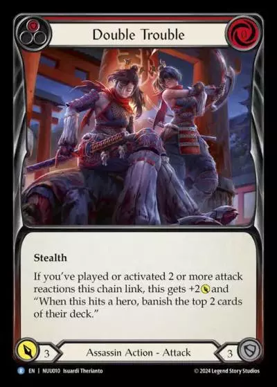 Double Trouble RED NUU010 - Nuu - Blitz Deck - Flesh and blood card