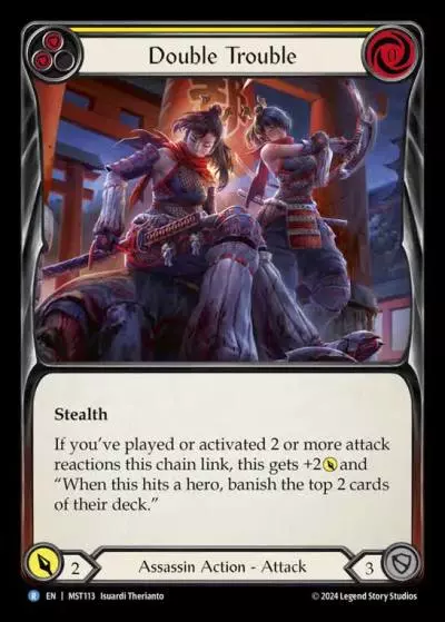 Double Trouble YELLOW MST113 - Part the Mistveil - Flesh and blood card