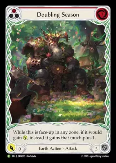 Doubling Season GEM133 - GEM - Pack 4 - Flesh and blood card