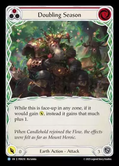 Doubling Season PEN218 - Compendium of Rathe - Flesh and blood card