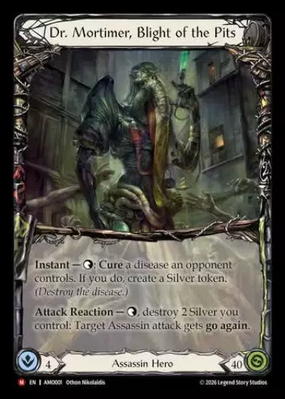 Dr. Mortimer, Blight of the Pits AMO001-RF - Armory Deck - Dr. Mortimer, Blight of the Pits - Flesh and blood card