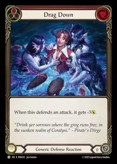Drag Down PEN331 - Compendium of Rathe - Flesh and blood card