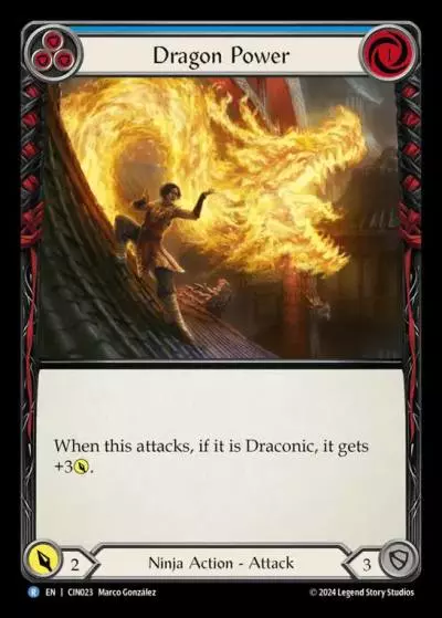 Dragon Power BLUE CIN023 - The Hunted Blitz Deck - Cindra - Flesh and blood card