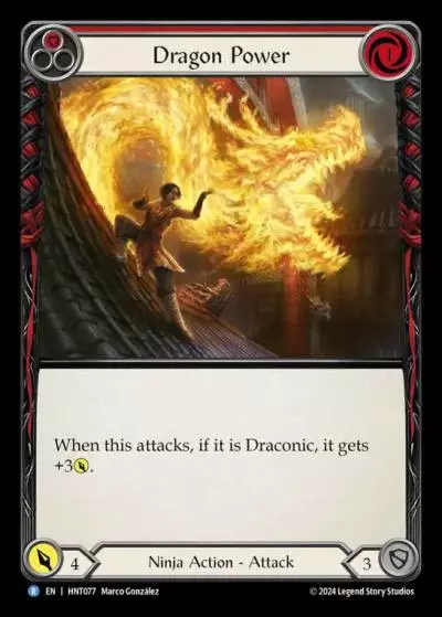 Dragon Power RED HNT077 - The Hunted - Flesh and blood card