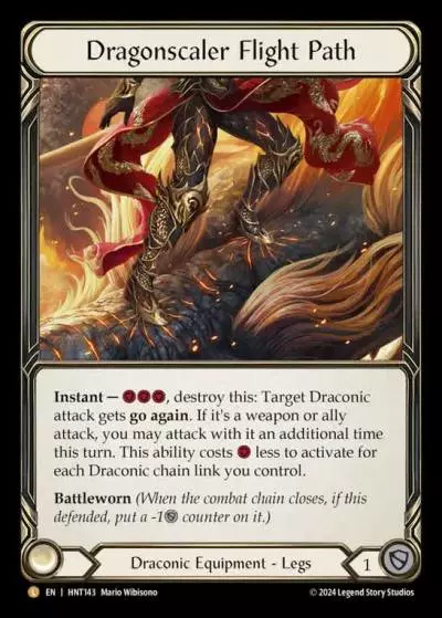 Dragonscaler Flight Path HNT143-RF - The Hunted - Flesh and blood card