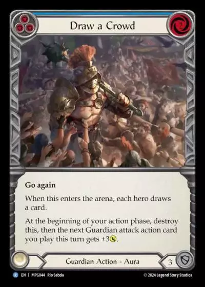 Draw a Crowd BLUE MPG044 - Mastery Pack Guardian - Flesh and blood card