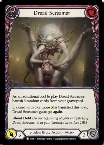Dread Screamer RED MON141 - Monarch - Flesh and blood card