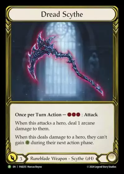 Dread Scythe FAB255-GF - ProQuest - Season 6 - Flesh and blood card