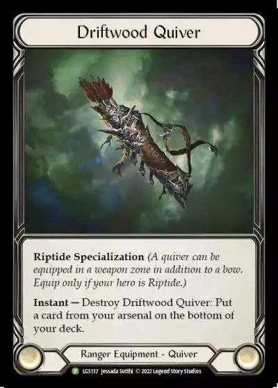 Driftwood Quiver LGS137-CF - Armory - Season 9 - Flesh and blood card