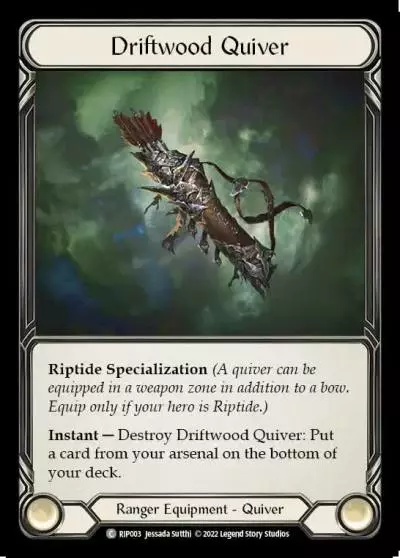 Driftwood Quiver RIP003 - Riptide - Blitz Deck - Flesh and blood card