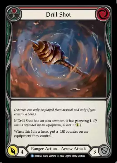 Drill Shot RED DYN156 - Dynasty - Flesh and blood card