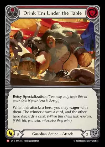 Drink 'Em Under the Table RED ROS244 - Rosetta - Flesh and blood card