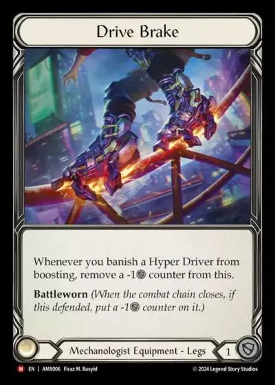 Drive Brake AMX006-RF - Armory Deck - Maxx 'The Hype' Nitro - Flesh and blood card