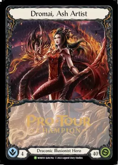 Dromai, Ash Artist WIN018-CF - Pro Tour Champion Cards - Flesh and blood card