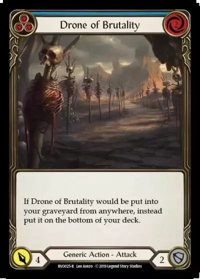 Drone of Brutality BLUE BVO025 - Bravo, Showstopper - Hero Deck - Flesh and blood card