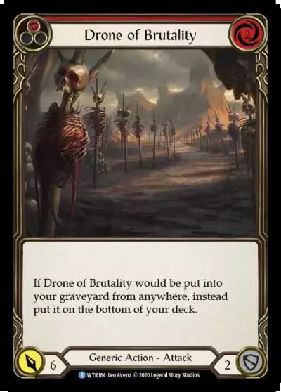 Drone of Brutality RED U-WTR164-RF - Welcome to Rathe - Unlimited - Flesh and blood card