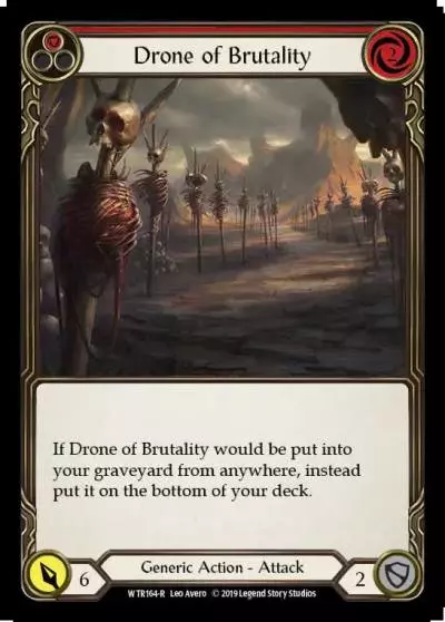 Drone of Brutality RED WTR164 - Welcome to Rathe - Flesh and blood card