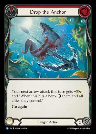 Drop the Anchor RED SEA100 - High Seas - Flesh and blood card