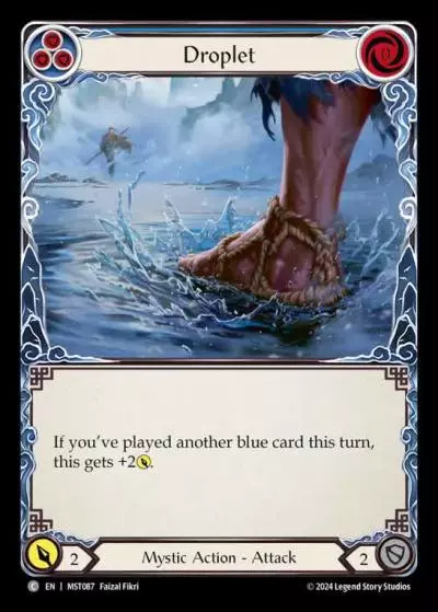Droplet BLUE MST087 - Part the Mistveil - Flesh and blood card