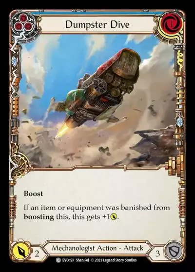 Dumpster Dive BLUE EVO197 - Bright Lights - Flesh and blood card
