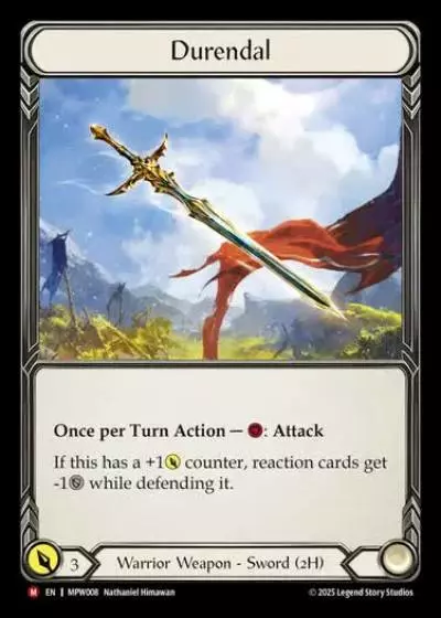 Durendal MPW008 - Mastery Pack Warrior - Flesh and blood card