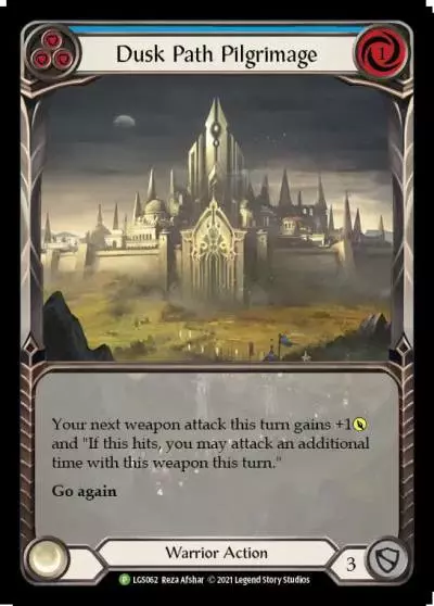 Dusk Path Pilgrimage BLUE LGS062-RF - Armory - Season 4 - Flesh and blood card