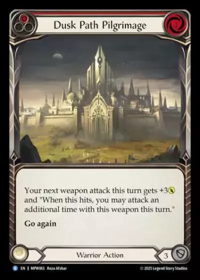 Dusk Path Pilgrimage MPW065 - Mastery Pack Warrior - Flesh and blood card