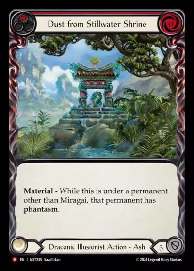 Dust from Stillwater Shrine RED MST235 - Part the Mistveil - Flesh and blood card