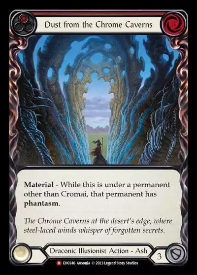 Dust from the Chrome Caverns RED EVO246 - Bright Lights - Flesh and blood card