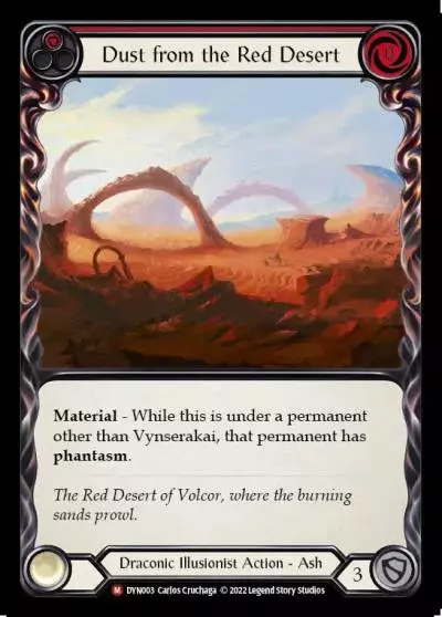 Dust from the Red Desert RED DYN003 - Dynasty - Flesh and blood card