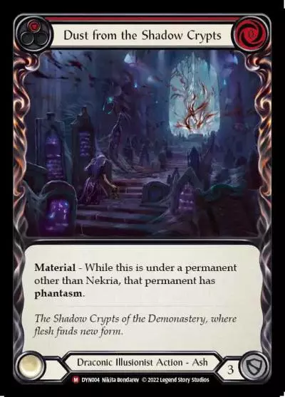 Dust from the Shadow Crypts RED DYN004 - Dynasty - Flesh and blood card