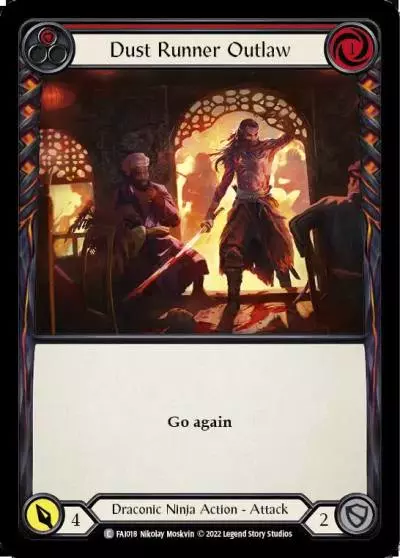 Dust Runner Outlaw RED FAI018 - Fai - Blitz Deck - Flesh and blood card