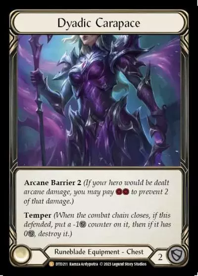 Dyadic Carapace DTD211-RF - Dusk till Dawn - Flesh and blood card