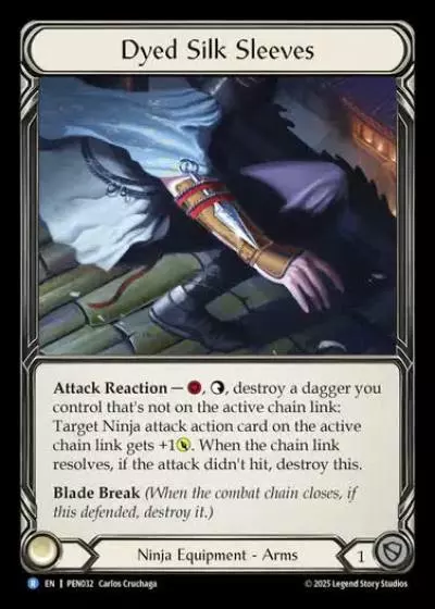 Dyed Silk Sleeves PEN032 - Compendium of Rathe - Flesh and blood card