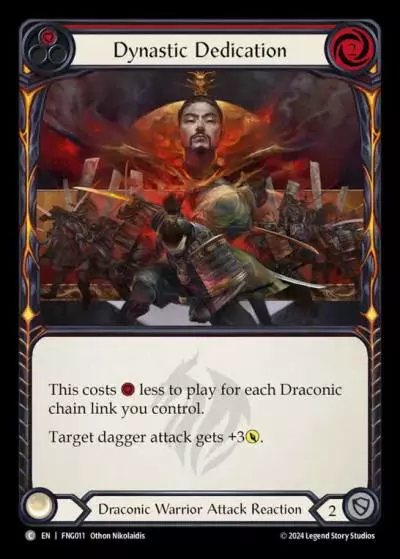Dynastic Dedication RED FNG011 - The Hunted Blitz Deck - Fang - Flesh and blood card