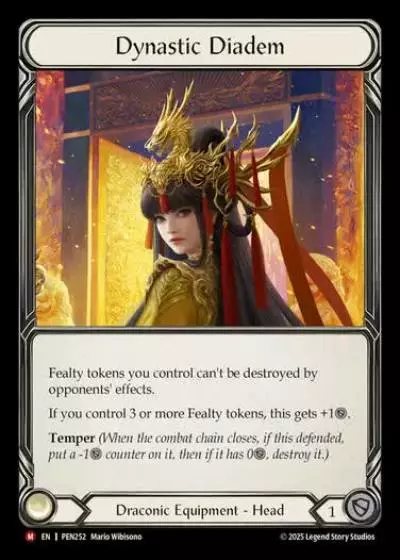 Dynastic Diadem PEN252 - Compendium of Rathe - Flesh and blood card