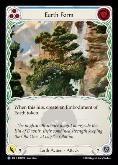 Earth Form BLUE ROS038 - Rosetta - Flesh and blood card