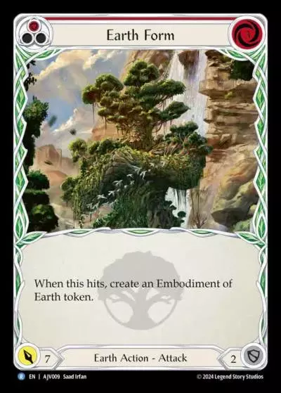 Earth Form RED AJV009 - Armory Deck Origins - Jarl Vetreiði - Flesh and blood card