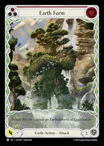 Earth Form RED LGS307-RF - Skirmish - Season 9 - Flesh and blood card