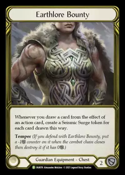 Earthlore Bounty FAB076-GF - ProQuest - Season 1 and 2 - Flesh and blood card