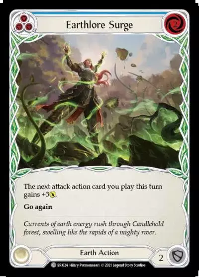 Earthlore Surge BLUE BRI024 - Briar - Blitz Deck - Flesh and blood card