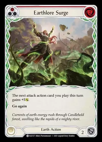 Earthlore Surge RED ELE137 - Tales of Aria - Flesh and blood card