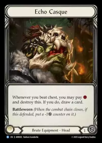 Echo Casque ARR003-RF - Armory Deck - Rhinar, Reckless Rampage - Flesh and blood card