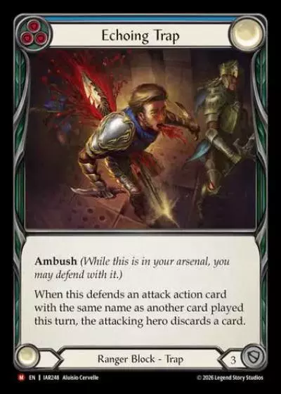 Echoing Trap IAR248 - Usurp the Shadow Throne - Flesh and blood card