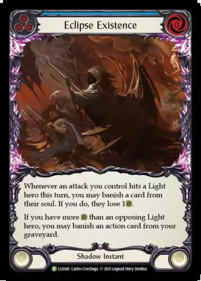 Eclipse Existence BLUE LGS045-CF - Pre-release - Monarch - Flesh and blood card