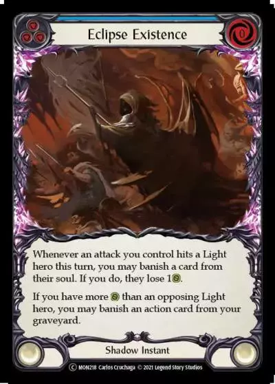 Eclipse Existence BLUE U-MON218-RF - Monarch - Unlimited - Flesh and blood card